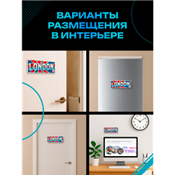 Табличка London интерьерная с надписью города Лондон