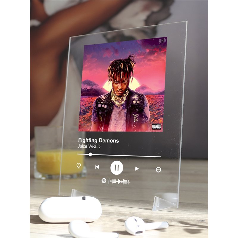 Juice WRLD - Fighting Demons - постер Spotify