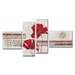 Цветы - Густав Климт - Модульная картины, Репродукции, Декоративные панно, Декор стен