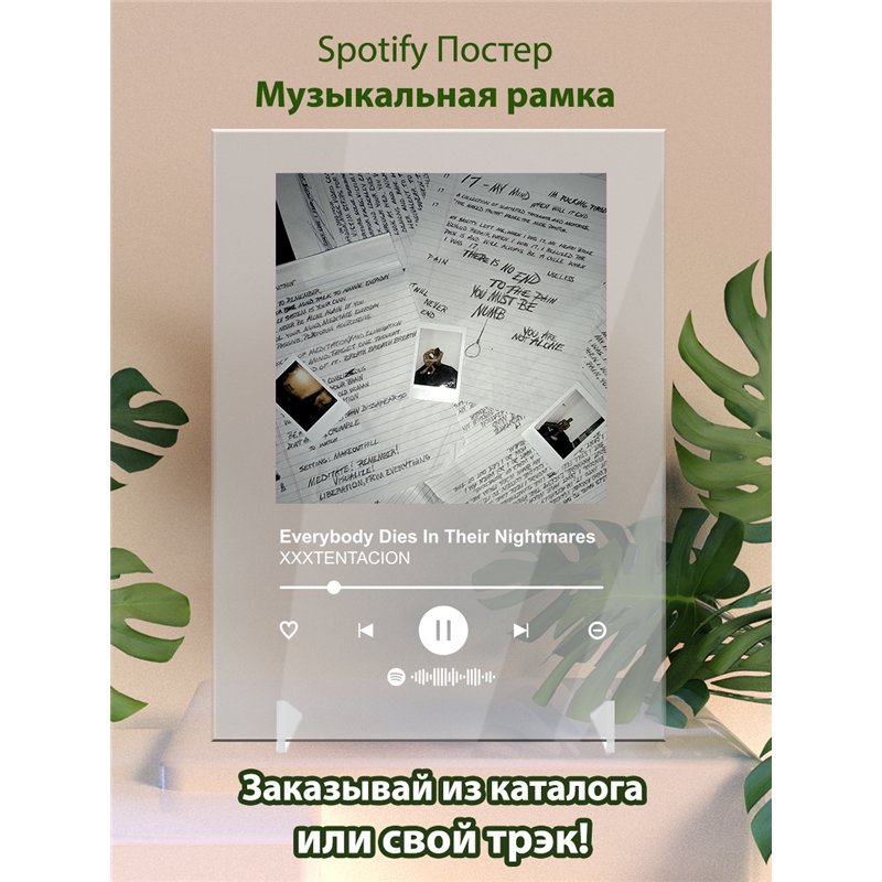 XXXTENTACION - Everybody Dies In Their Nightmares - постер Spotify