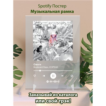 Boulevard Depo, IC3PEAK - Ожоги - постер Spotify