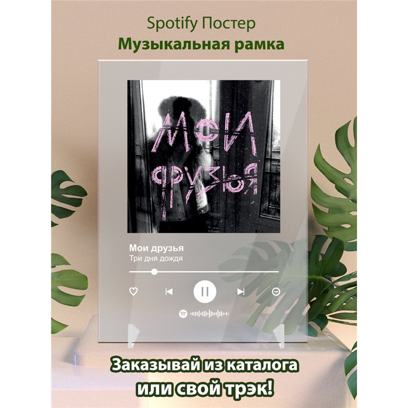 Три дня дождя - Мои друзья - постер Spotify