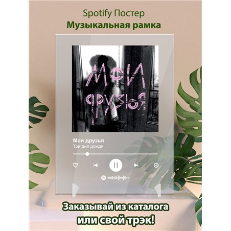 Три дня дождя - Мои друзья - постер Spotify