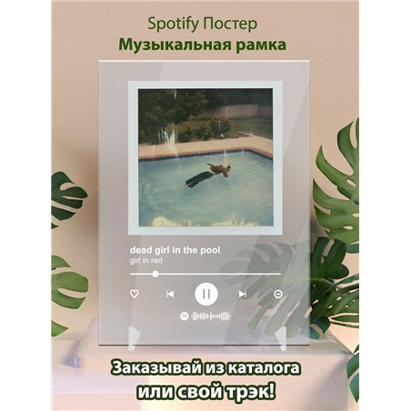 girl in red - dead girl in the pool - постер Spotify
