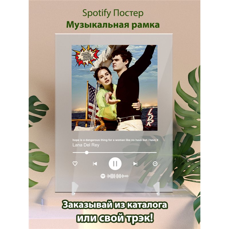 Lana Del Rey - hope is a dangerous thing for a woman like no have b - постер Spotify