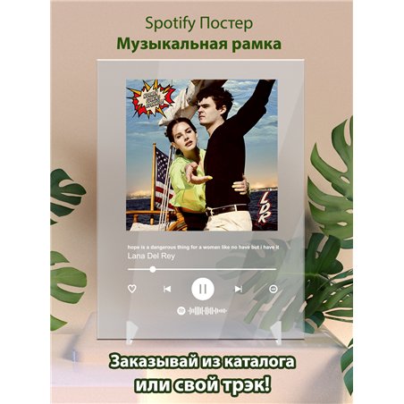 Lana Del Rey - hope is a dangerous thing for a woman like no have b - постер Spotify