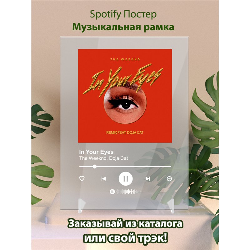 The Weeknd, Doja Cat - In Your Eyes - постер Spotify