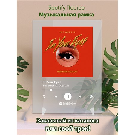 The Weeknd, Doja Cat - In Your Eyes - постер Spotify