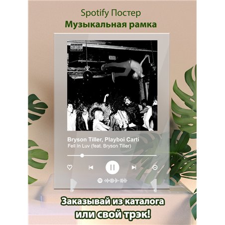 Bryson Tiller, Playboi Carti - Fell In Luv (feat - постер Spotify