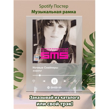 Ночные Снайперы - асфальт - постер Spotify