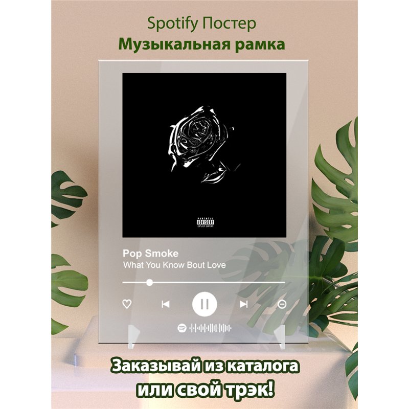 Pop Smoke - What You Know Bout Love - постер Spotify