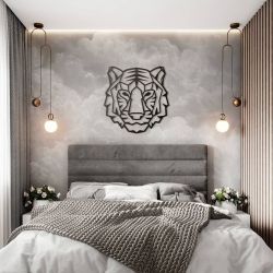 Панно "Тигр" из металла - Модульная картины, Репродукции, Декоративные панно, Декор стен
