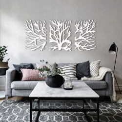 Панно "Ветви дерева" из металла - Модульная картины, Репродукции, Декоративные панно, Декор стен