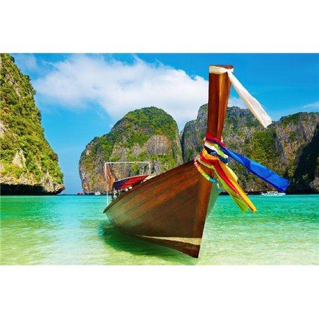 Лодка - Фотообои Море|пляж