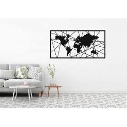 Панно "Карта мира" из металла - Модульная картины, Репродукции, Декоративные панно, Декор стен