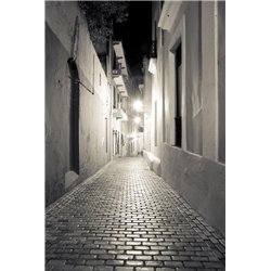 Вечерняя улица - Фотообои на двери