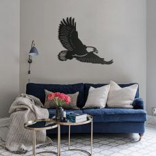 Картина на холсте по фото Модульные картины Печать портретов на холсте Панно "Летящий орел" из металла