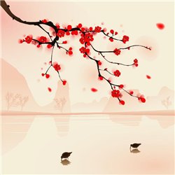 Цветущая ветка - Фотообои природа|деревья и травы