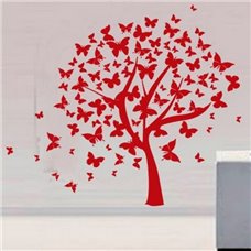 Картина на холсте по фото Модульные картины Печать портретов на холсте Трафарет Дерево с бабочками