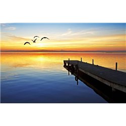 Причал - Фотообои природа|озера
