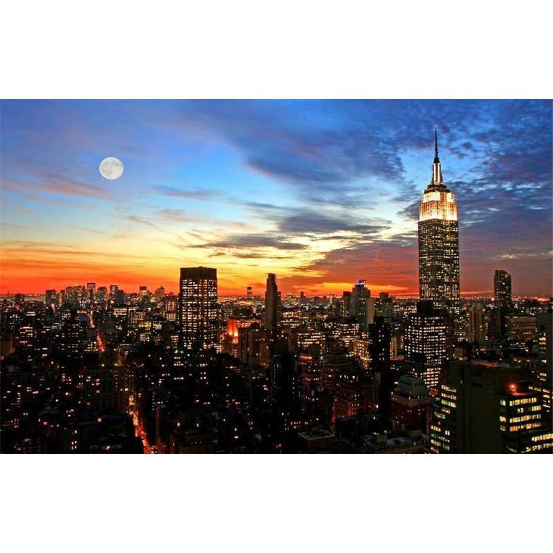 Закат в Нью-Йорке - Фотообои Современный город|Нью-Йорк
