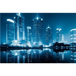 Ночной Шанхай - Фотообои архитектура|Восток