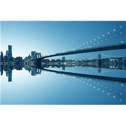 Манхэттен, Бруклинский мост - Фотообои Современный город|Манхэттен