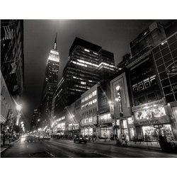 Ночной город - Фотообои Современный город|Нью-Йорк