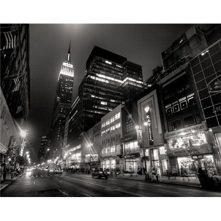 Ночной город - Фотообои Современный город|Нью-Йорк