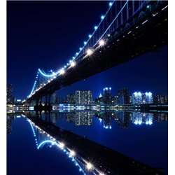 Бруклинский мост - вид снизу - Фотообои Современный город|Нью-Йорк