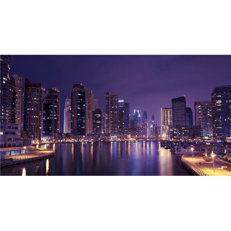Вид на ночной город - Фотообои Современный город|Гонконг