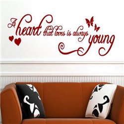 Трафарет Сердце которое любит, всегда молодо - Модульная картины, Репродукции, Декоративные панно, Декор стен