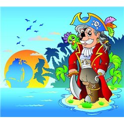 Пират на острове - Фотообои детские|для мальчика