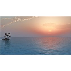 Рассвет на море - Фотообои Море