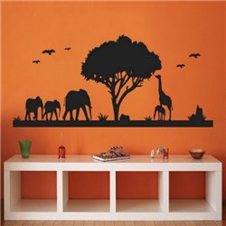Трафарет Африканская панорама - Модульная картины, Репродукции, Декоративные панно, Декор стен