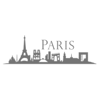 Портреты картины репродукции на заказ - Трафарет Панорамный вид Парижа
