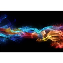 Цветной дым - 3D фотообои|Стереоскопические обои