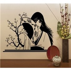 Картина на холсте по фото Модульные картины Печать портретов на холсте Трафарет Японская девушка