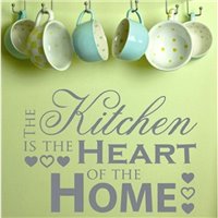 Трафарет Кухня является сердцем дома