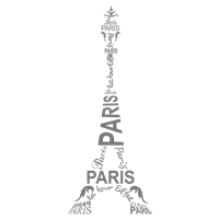 Портреты картины репродукции на заказ - Трафарет Эйфелева башня Парижа