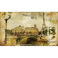 Эйфелева башня в Париже, Франция - Фотообои винтаж|Прованс