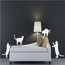 Картина на холсте по фото Модульные картины Печать портретов на холсте Трафарет Набор из 9 кошек