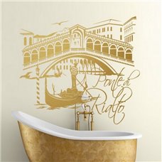 Картина на холсте по фото Модульные картины Печать портретов на холсте Трафарет Мост Риальто (Венеция)