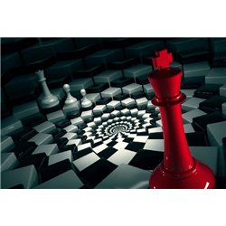 Шахматы - 3D фотообои|3D фигуры