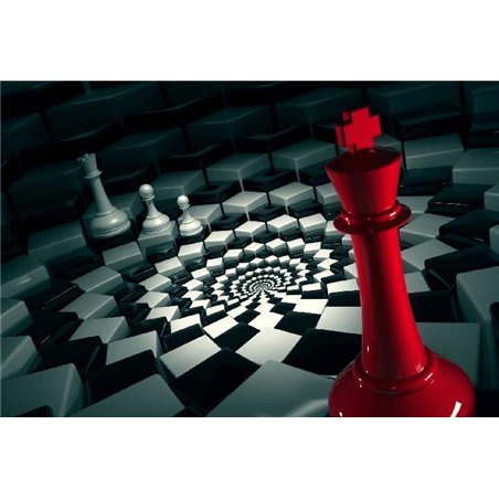 Шахматы - 3D фотообои|3D фигуры
