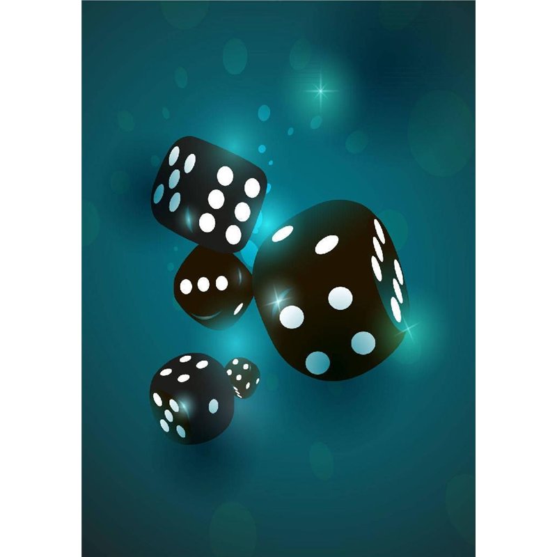 Игральные кости - 3D фотообои|3D фигуры
