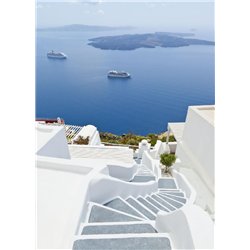 Белая лестница - Фотообои Море|побережье