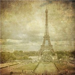 Эйфелева башня и Елисейские поля - Фотообои винтаж|Прованс