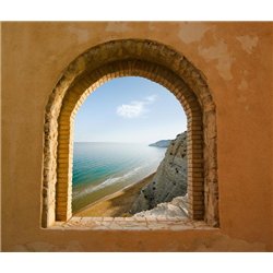 Вид на море через арку - Фотообои Море|побережье