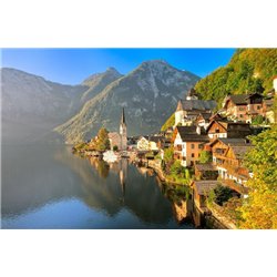 Горное озеро - Фотообои горы